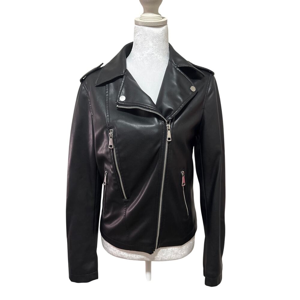 Express faux leather moto jacket women’s XS